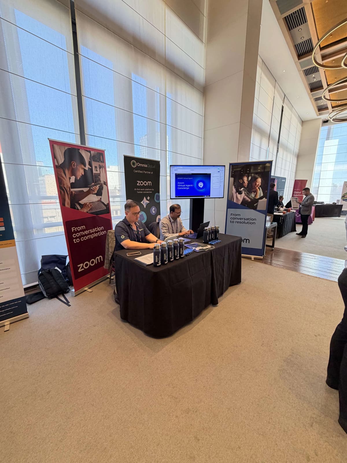 Zoom and Omnia Booth